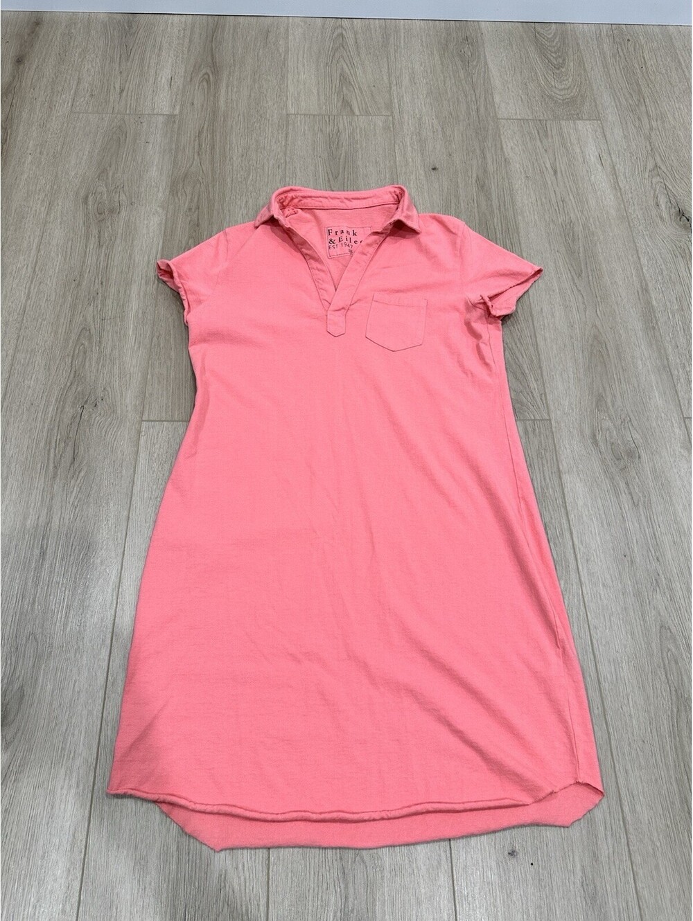 Frank & Eileen Lauren Polo Dress  Heritage Jersey Sz Medium Pink